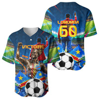 DR Congo Patrice Lumumba Baseball Jersey Kinshasa Stadium Flag - King Of Kinshasa Football