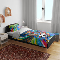 DR Congo Patrice Lumumba Bedding Set Kinshasa Stadium Flag - King Of Kinshasa Football