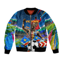 DR Congo Patrice Lumumba Bomber Jacket Kinshasa Stadium Flag - King Of Kinshasa Football