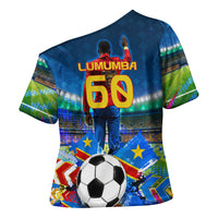 DR Congo Patrice Lumumba Cross Shoulder Shirt Kinshasa Stadium Flag - King Of Kinshasa Football