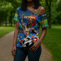 DR Congo Patrice Lumumba Cross Shoulder Shirt Kinshasa Stadium Flag - King Of Kinshasa Football