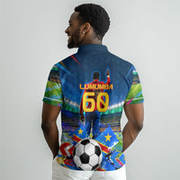 DR Congo Patrice Lumumba Polo Shirt Kinshasa Stadium Flag - King Of Kinshasa Football
