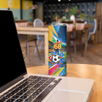 DR Congo Patrice Lumumba Skinny Tumbler Kinshasa Stadium Flag - King Of Kinshasa Football
