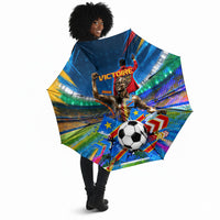 DR Congo Patrice Lumumba Umbrella Kinshasa Stadium Flag - King Of Kinshasa Football