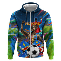 DR Congo Patrice Lumumba Zip Hoodie Kinshasa Stadium Flag - King Of Kinshasa Football