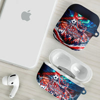 Norway Football Viking Row AirPods Case Viking Shield Aurora Borealis Dynamic Art