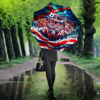 Norway Football Viking Row Umbrella Viking Shield Aurora Borealis Dynamic Art