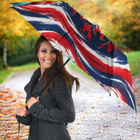 Norway Football Viking Row Umbrella Viking Shield Aurora Borealis Dynamic Art