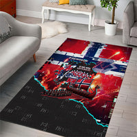 Norway Football Viking Row Area Rug Flag Nordic Footballer - If We Win Lets Do It