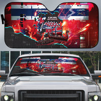 Norway Football Viking Row Auto Sun Shade Flag Nordic Footballer - If We Win Lets Do It
