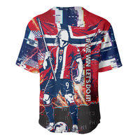 Norway Football Viking Row Baseball Jersey Flag Nordic Footballer - If We Win Lets Do It