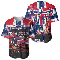 Norway Football Viking Row Baseball Jersey Flag Nordic Footballer - If We Win Lets Do It