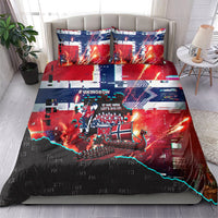 Norway Football Viking Row Bedding Set Flag Nordic Footballer - If We Win Lets Do It