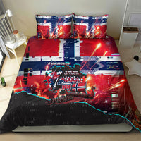 Norway Football Viking Row Bedding Set Flag Nordic Footballer - If We Win Lets Do It