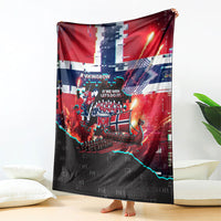 Norway Football Viking Row Blanket Flag Nordic Footballer - If We Win Lets Do It