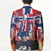 Norway Football Viking Row Blazer Flag Nordic Footballer - If We Win Lets Do It