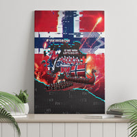 Norway Football Viking Row Canvas Wall Art Flag Nordic Footballer - If We Win Lets Do It
