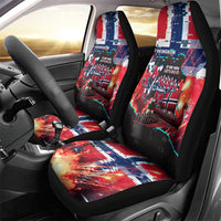 Norway Football Viking Row Car Seat Cover Flag Nordic Footballer - If We Win Lets Do It