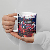 Norway Football Viking Row Ceramic Mug Flag Nordic Footballer - If We Win Lets Do It