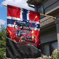 Norway Football Viking Row Garden Flag Flag Nordic Footballer - If We Win Lets Do It