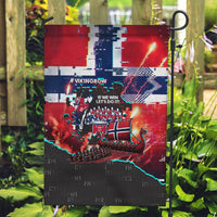 Norway Football Viking Row Garden Flag Flag Nordic Footballer - If We Win Lets Do It
