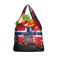 Norway Football Viking Row Grocery Bag Flag Nordic Footballer - If We Win Lets Do It
