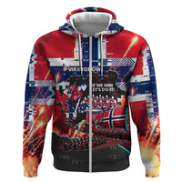 Norway Football Viking Row Hoodie Flag Nordic Footballer - If We Win Lets Do It