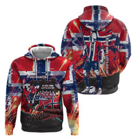 Norway Football Viking Row Hoodie Flag Nordic Footballer - If We Win Lets Do It