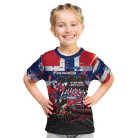 Norway Football Viking Row Kid T Shirt Flag Nordic Footballer - If We Win Lets Do It