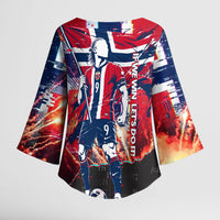 Norway Football Viking Row Kimono Sleeve Blouse Flag Nordic Footballer - If We Win Lets Do It