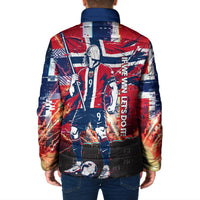 Norway Football Viking Row Padded Jacket Flag Nordic Footballer - If We Win Lets Do It