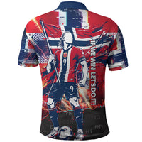 Norway Football Viking Row Polo Shirt Flag Nordic Footballer - If We Win Lets Do It