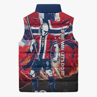 Norway Football Viking Row Sleeveless Puffer Jacket Flag Nordic Footballer - If We Win Lets Do It