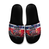 Norway Football Viking Row Slide Sandals Flag Nordic Footballer - If We Win Lets Do It