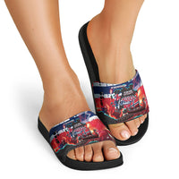 Norway Football Viking Row Slide Sandals Flag Nordic Footballer - If We Win Lets Do It