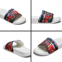 Norway Football Viking Row Slide Sandals Flag Nordic Footballer - If We Win Lets Do It