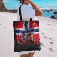 Norway Football Viking Row Tote Bag Flag Nordic Footballer - If We Win Lets Do It