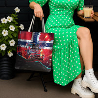 Norway Football Viking Row Tote Bag Flag Nordic Footballer - If We Win Lets Do It