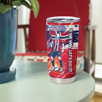 Norway Football Viking Row Tumbler Cup Flag Nordic Footballer - If We Win Lets Do It