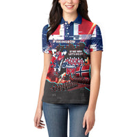 Norway Football Viking Row Women Polo Shirt Flag Nordic Footballer - If We Win Lets Do It