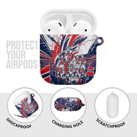 Norway Football From The Fjords To The World AirPods Case Viking Shield Paint Splatter Soccer Team