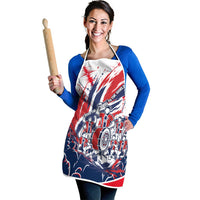 Norway Football From The Fjords To The World Apron Viking Shield Paint Splatter Soccer Team