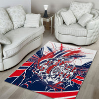 Norway Football From The Fjords To The World Area Rug Viking Shield Paint Splatter Soccer Team