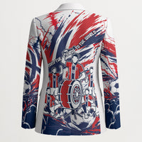 Norway Football From The Fjords To The World Blazer Viking Shield Paint Splatter Soccer Team