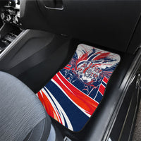 Norway Football From The Fjords To The World Car Mats Viking Shield Paint Splatter Soccer Team
