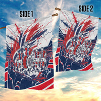 Norway Football From The Fjords To The World Garden Flag Viking Shield Paint Splatter Soccer Team