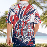Norway Football From The Fjords To The World Hawaiian Shirt Viking Shield Paint Splatter Soccer Team