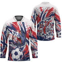 Norway Football From The Fjords To The World Hockey Jersey Viking Shield Paint Splatter Soccer Team