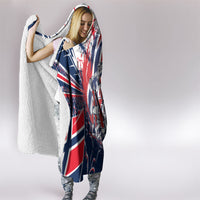 Norway Football From The Fjords To The World Hooded Blanket Viking Shield Paint Splatter Soccer Team