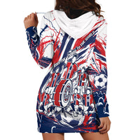 Norway Football From The Fjords To The World Hoodie Dress Viking Shield Paint Splatter Soccer Team